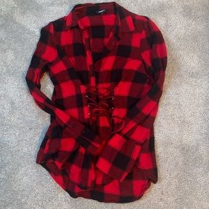 Buffalo plaid button up